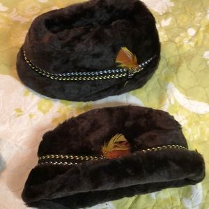 Vintage faux fur hat